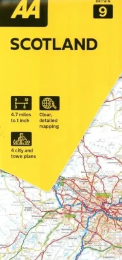 Aa Road Map Britain 9: Scotland