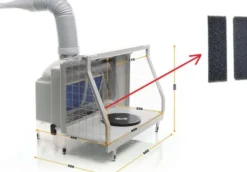 Airbrush Sprøjtekabine Med Vandfilter - Panzag - Hs-E600