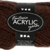 Akrylgarn - L 80 M - Brun - 50 G