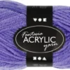 Akrylgarn - L 80 M - Lilla - 50 G