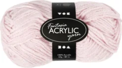 Akrylgarn - L 80 M - Lyserød - 50 G