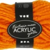 Akrylgarn - L 35 M - Maxi - Neon Orange - 50 G