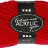 Akrylgarn - L 35 M - Maxi - Rød - 50 G