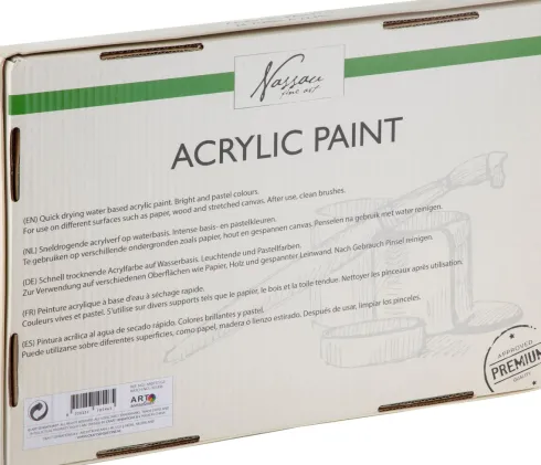 Akrylmaling Sæt - Nassau - 24X22 ML