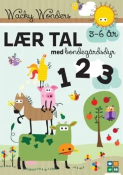 Aktivitetsbog Lær Tal Med Wacky Wonders Bondegårdsdyr - 123