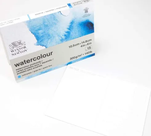 Akvarelblok - A6 - Koldpresset - 15 Sider - Winsor & Newton
