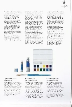 Akvarelpapir - A4 - Cold Press - Winsor & Newton - 12 Ark