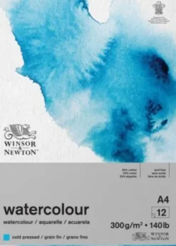 Akvarelpapir - A4 - Cold Press - Winsor & Newton - 12 Ark