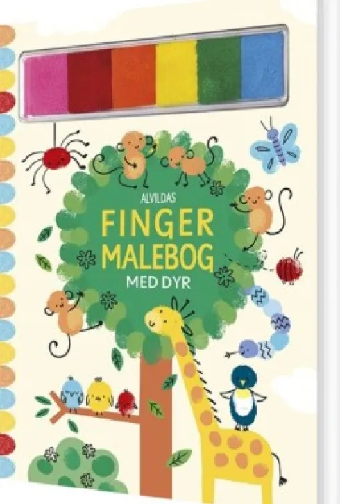 Alvildas Fingermalebog Med Dyr