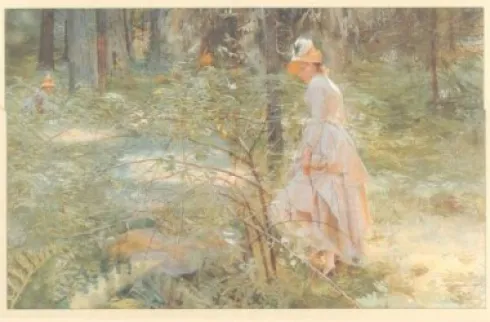 Anders Zorn - Brevmappe Med 12 Dobbelte Kort