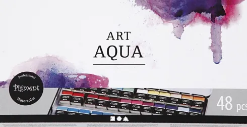 Art Aqua - Akvarelfarve Sæt - 48 Farver