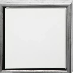 Artistline Canvas - Lærred Med Ramme - 3X24X24 CM - 360 G - Antik Sølv - Hvid
