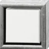 Artistline Canvas - Lærred Med Ramme - 3X14X14 CM - Antik Sølv - Hvid
