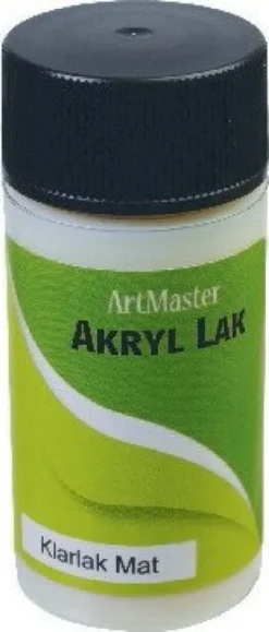 Artmaster - Vandbaseret Akryl Klar Lak - Mat 50 ML