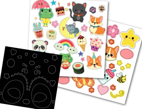 Auzou - Aktivitetssæt - Dekorer Masker - Kawaii