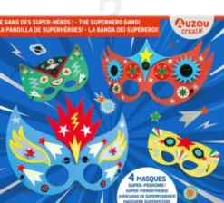 Auzou - Aktivitetssæt - Dekorer Masker - Superhelte