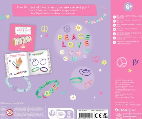 Auzou - Jewellery Factory - Peace Og Love Armbånd - DIY Sæt