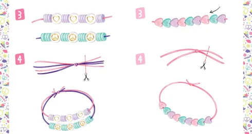 Auzou - Jewellery Factory - Peace Og Love Armbånd - DIY Sæt