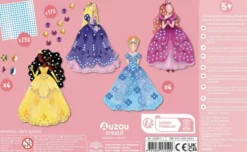 Auzou - Kreasæt - Kunst Med Rhinsten - Prinsesse