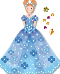 Auzou - Kreasæt - Kunst Med Rhinsten - Prinsesse