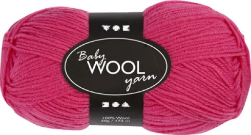 Babygarn - Blødt - L 172 M - Cerise - 50 G