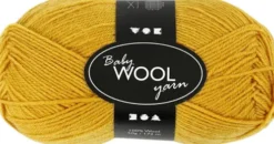 Babygarn - Blødt - L 172 M - Mørk Gul - 50 G