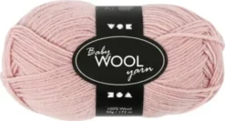 Babygarn - Blødt - L 172 M - Støvet Rosa - 50 G