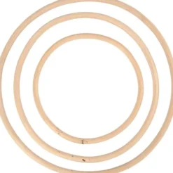 Bambusring - Ø 15,3+20,3+25,5 CM - 3 Stk