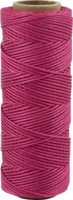 Bambus Snor - Tykkelse 1 MM - Mørk Pink - 65 M