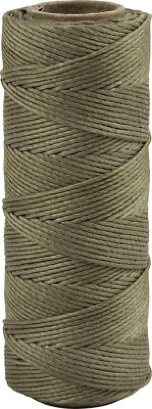 Bambus Snor - Tykkelse 1 MM - Olivenbrun - 65 M