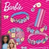Barbie - 3 DIY Armbånd Sæt Til Børn - Inkl. 18 Dekorationer