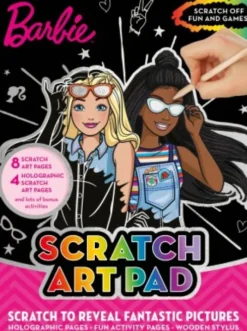 Barbie - Scratch Art Pad - Inkl. 8 Scratch Sider & 4 Holografiske