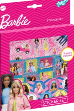 Barbie - Sticker Set - Inkl. Klistermærke Ark & Scene