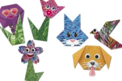 Basic Craft - Origami Flowers - Origami Papir - Assorteret - 18 Ark