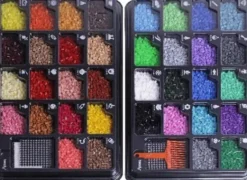 Beady Create Perler - Perlesæt Med 10.800 Perler Og 4 Perleplader
