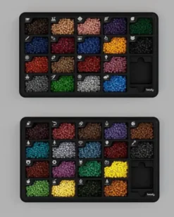 Beady Paint Perler - Perlesæt Med 14.400 Perler Og 9 Perleplader