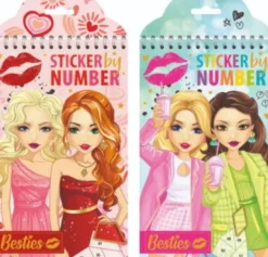 Besties Sticker By Number 12 Ark + 6 Ark