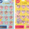 Besties Stickers 3D Med Glitter 12 Stk - Assorteret