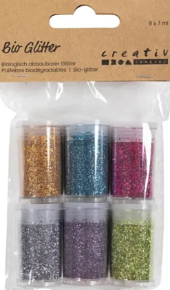 Bio-Glimmer - Assorterede Farver - 6X7Ml
