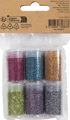 Bio-Glimmer - Assorterede Farver - 6X7Ml