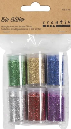 Bio-Glimmer - Assorterede Farver - 6X7Ml