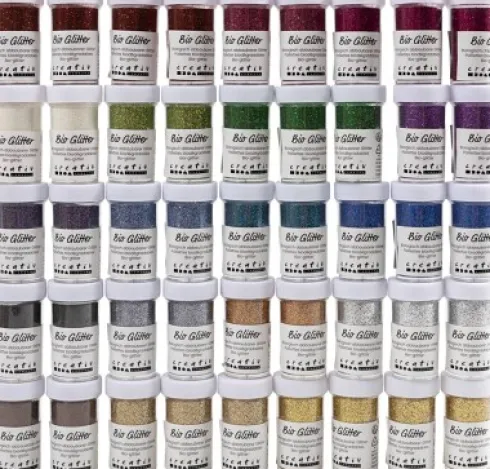 Bio-Glitter - Forskellige Farver - 46X27 ML