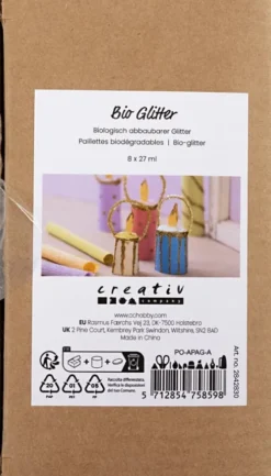 Bio-Glitter - Forskellige Farver - 8X27 ML