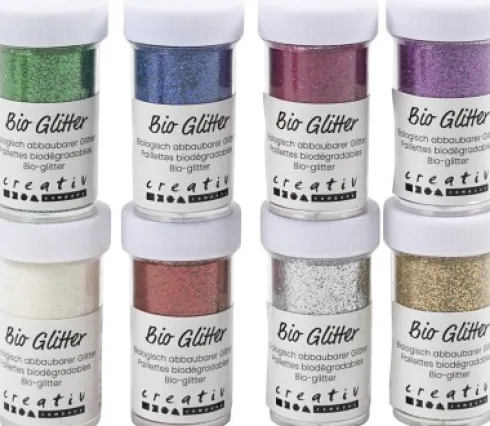 Bio-Glitter - Forskellige Farver - 8X27 ML