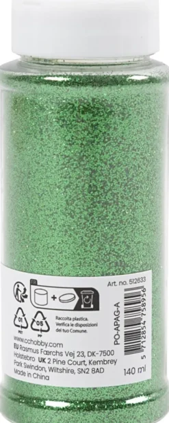 Bio-Glitter - Grøn - 140 ML