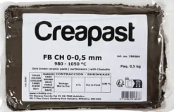 Bisbal Clays - Ler Med Chamotte - Mørk Brun - 500 G - Creapast