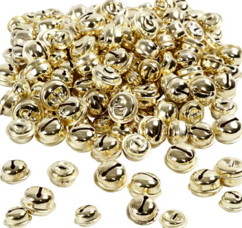 Bjælder - Ø 13+15+17 MM - Guld - 220 Assorterede