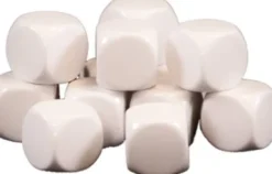 Blanke Terninger - 12 Stk