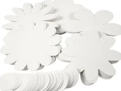 Blomster - Ø 20 CM - 400 G - Hvid - 5X20 Stk - Assorteret