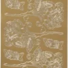 Blomster Klistermærker - Roser - Guld